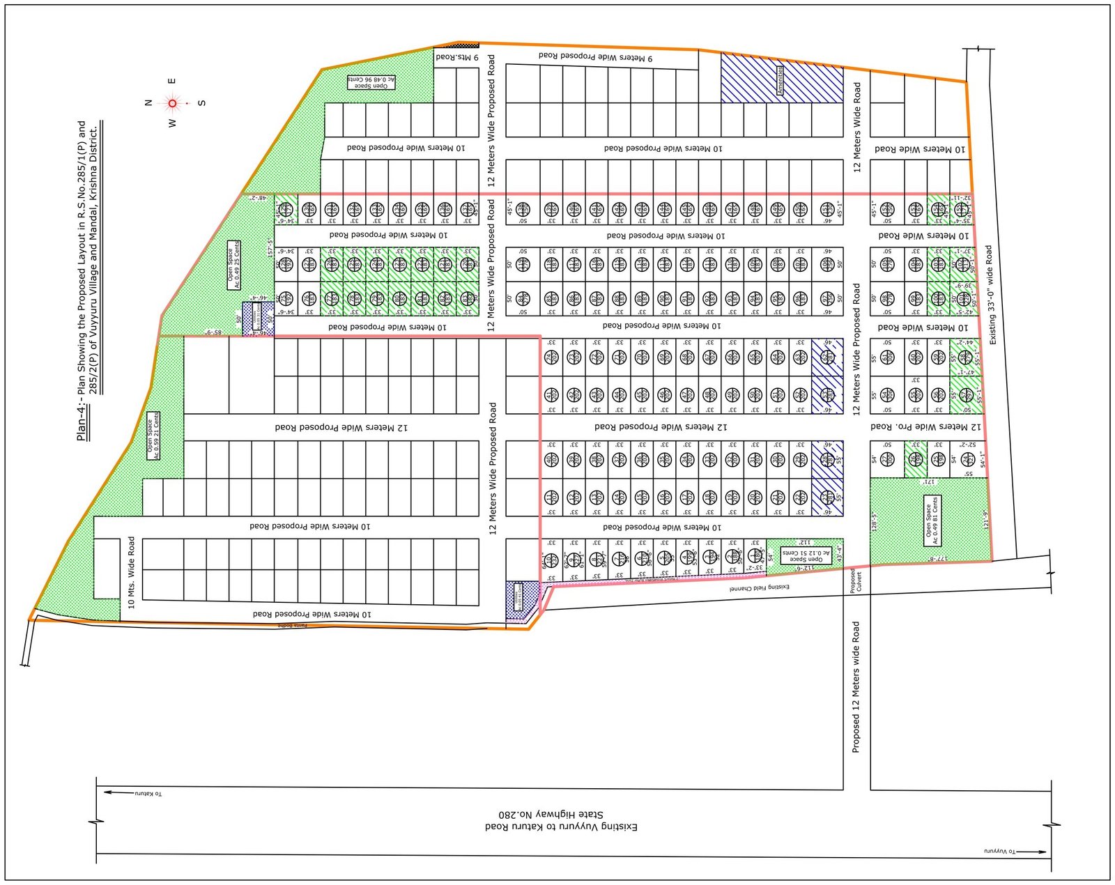 Sree City Pro site plan, Vuyyuru